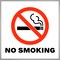 Avery No Smoking Symbol Sign Label Stickers, Waterproof, UV Resistant, Preprinted, 4" x 4", 8 Stickers